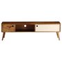 Voir la diapositive 2 : VIDAXL Meuble TV 140x30x40 cm bois massif