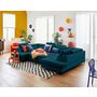 Voir la diapositive 2 : LISA DESIGN Merida - canapé panoramique en u - 7 places - convertible avec coffres et têtières réglables - en velours