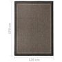 Voir la diapositive 6 : VIDAXL Tapis a tissage plat d'exterieur 120x170 cm Marron fonce
