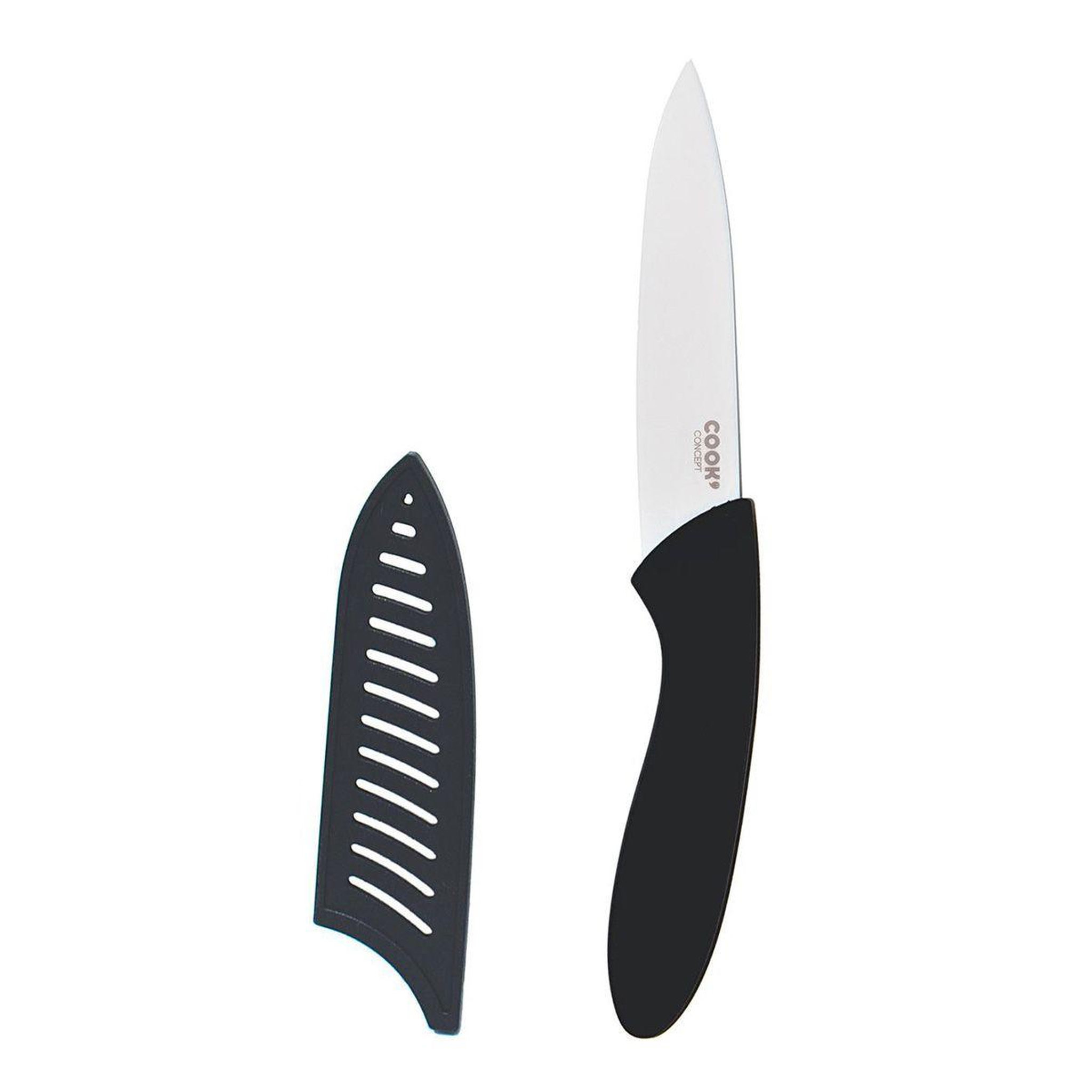 COOK CONCEPT Couteau Universel avec Étui  Soft  19cm Noir