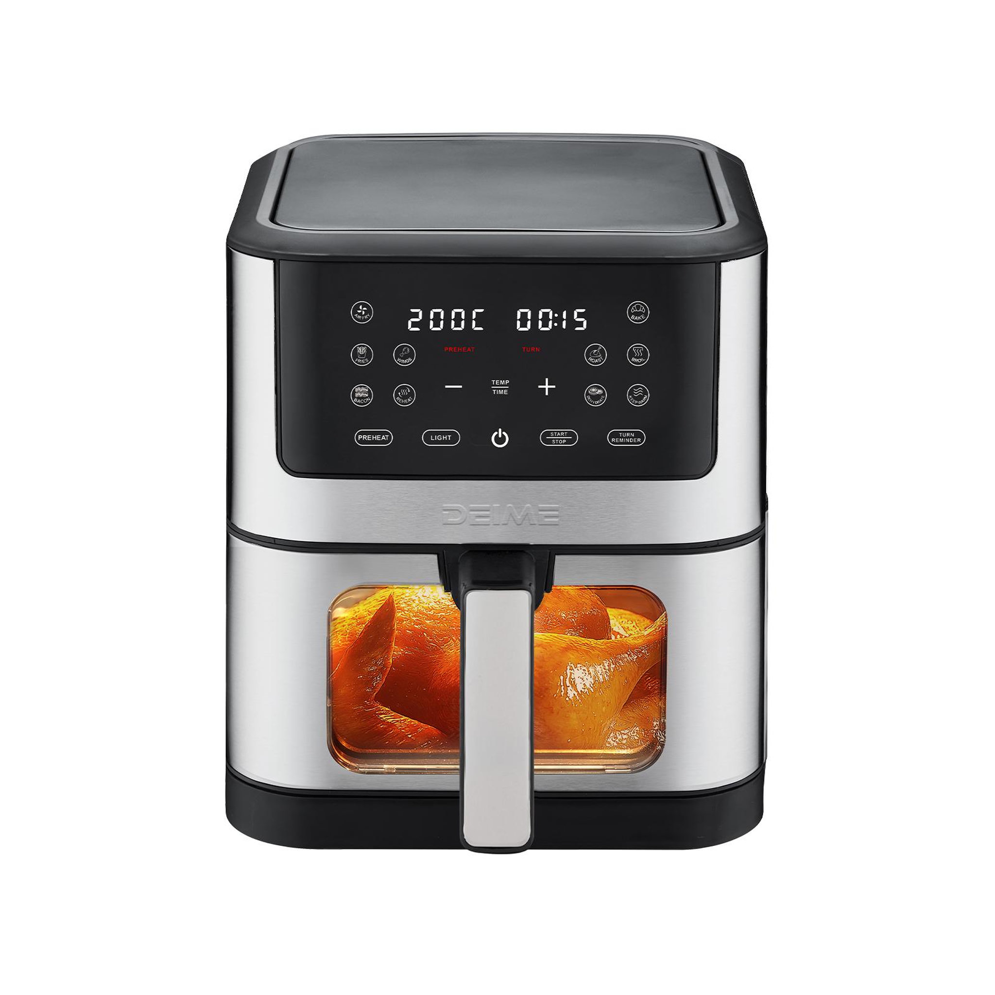 DEIME DEIME- Airfryer 6L 1500W 10 programmes avec fenêtre de cuisson