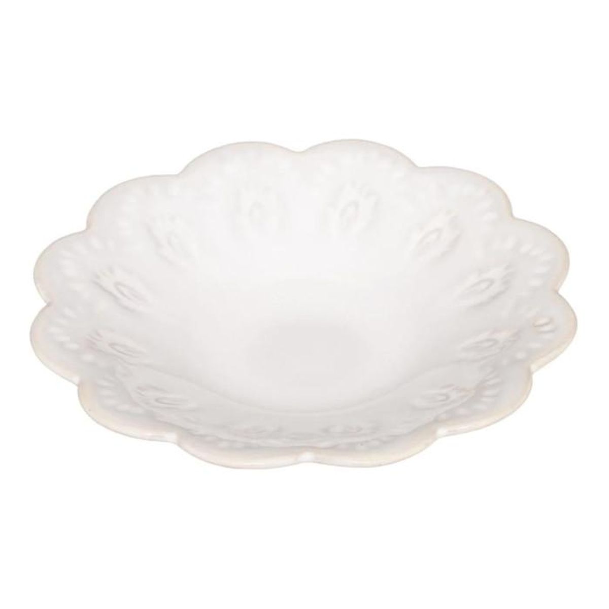 ATMOSPHERA Lot de 2 Vide-Poches Design  Carmen  15cm Blanc