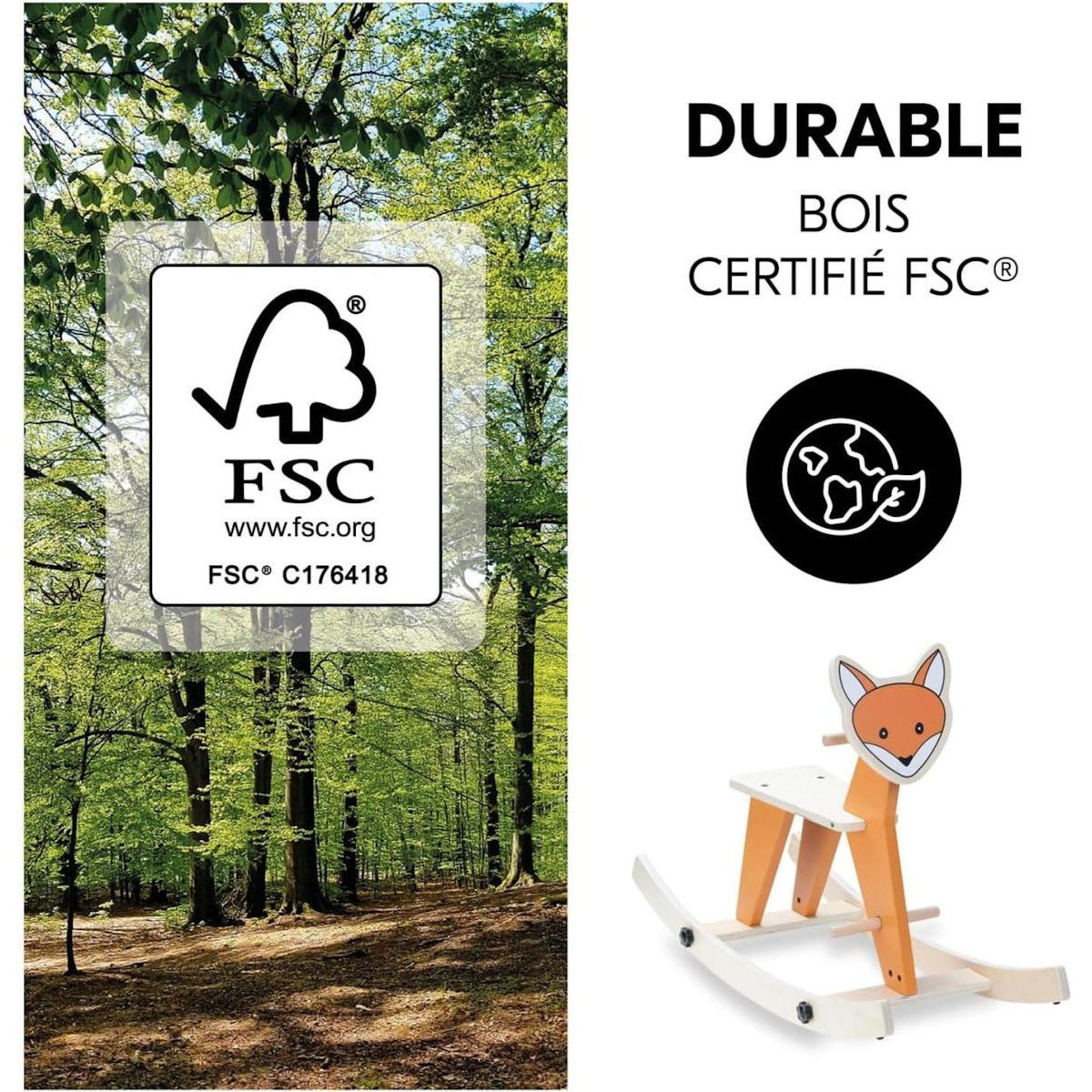 HAUCK Animal à bascule Rock N Swing renard