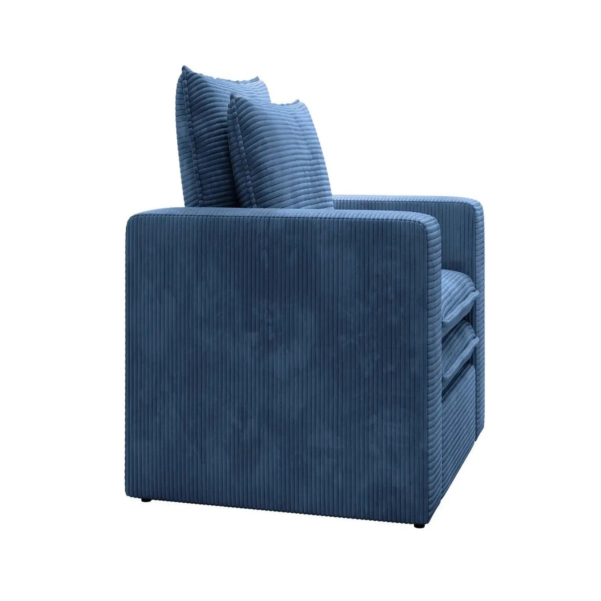 Voir la diapositive 6 : CASANOVA PARIS Oscar - fauteuil en velours côtelé