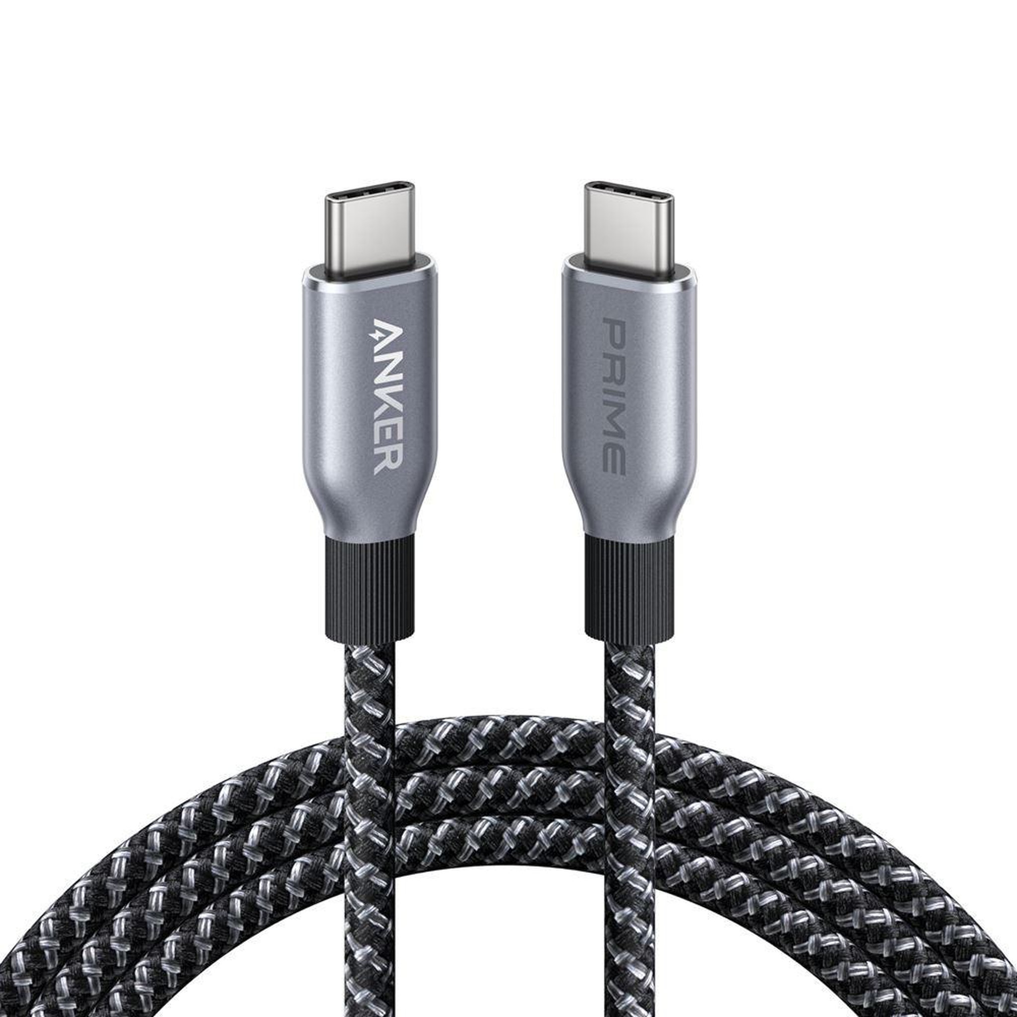 Anker Câble usb-c vers usb-c anker prime 0,9 m gris/noir tressé 240 w 480 mbps