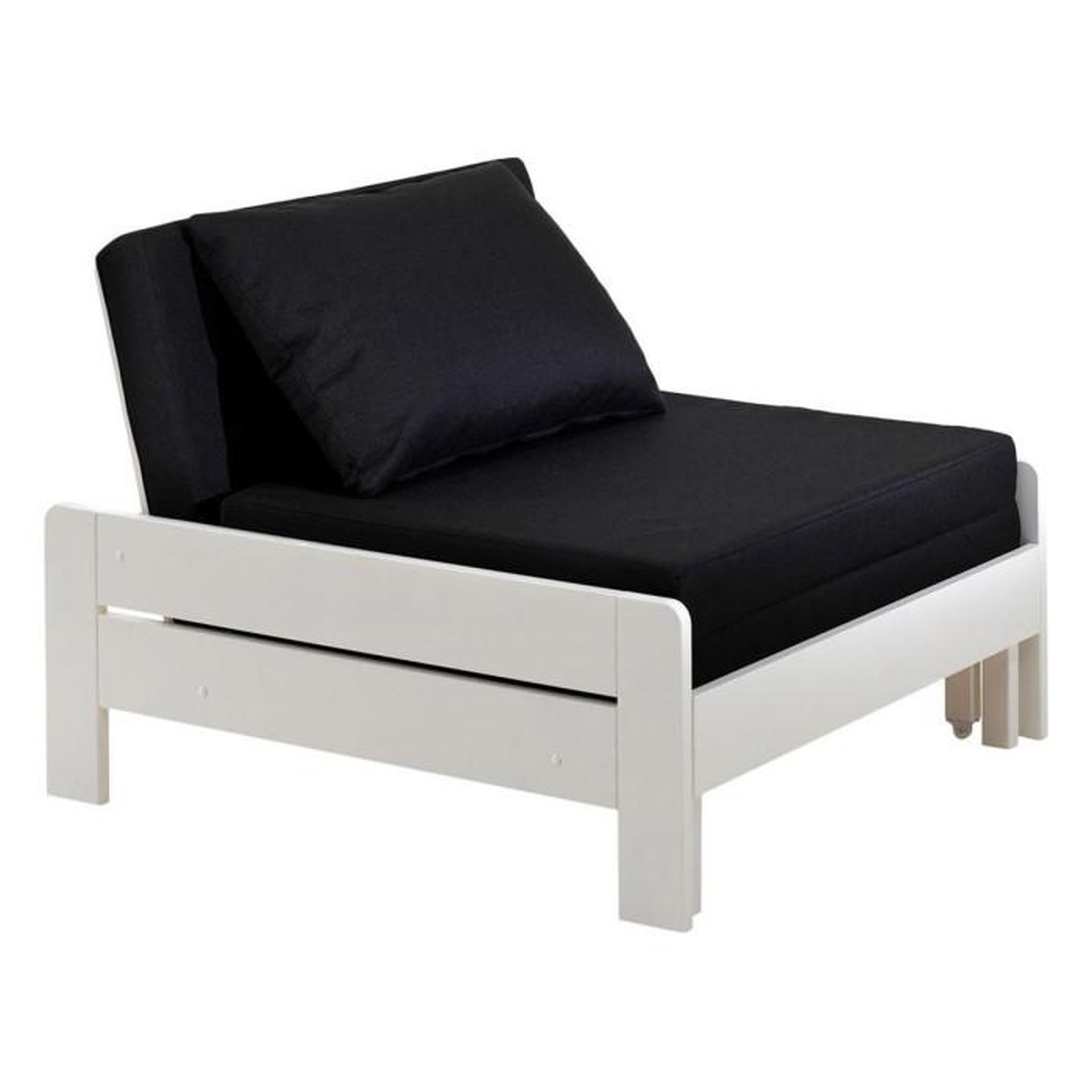 Paris Prix Fauteuil-Lit Convertible Enfant  Pino  98-207cm Blanc