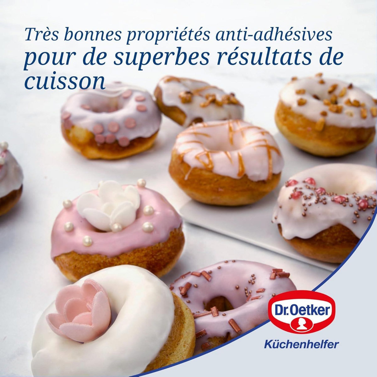 DR.OETKER Ensemble de 2 Moules donut et bagel 12 empreintes 26,5 x 38,5 cm Dr. Oetker Tradition