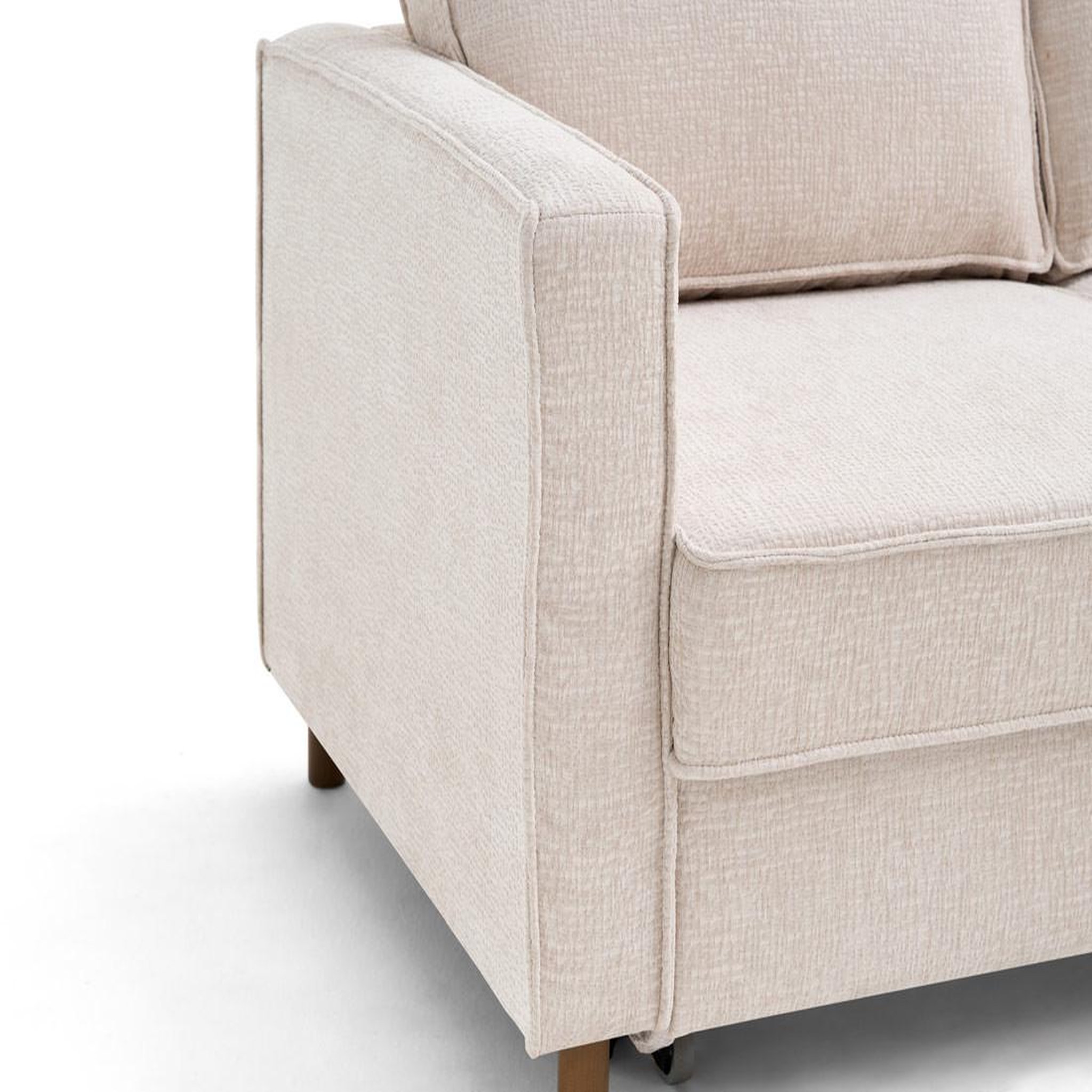 Voir la diapositive 6 : LISA DESIGN Jake - canapé d'angle droit 5 places convertible en tissu velours relief