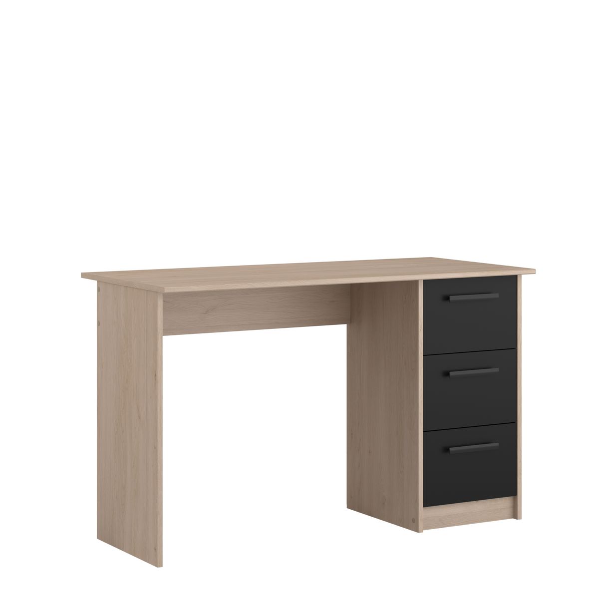 Bureau enfant droit 3 tiroirsL121 x H74 x P55cm STUDY