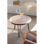 Voir la diapositive 5 : Paris Prix Table d'Appoint Ronde en Bois  Douglas  38cm Naturel & Blanc