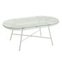 Voir la diapositive 1 : Paris Prix Table Basse de Jardin  Celeste  90cm Blanc