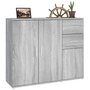 Voir la diapositive 5 : VIDAXL Buffet Sonoma gris 91x29,5x75 cm Bois d'ingenierie