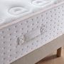 Voir la diapositive 6 : DODO Ensemble - Matelas ferme + sommier + Tête de lit Blanc/Beige LE VERITABLE