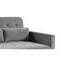 Voir la diapositive 3 : Paris Prix Canapé Convertible 2 Places Velours  Léa  133cm Gris