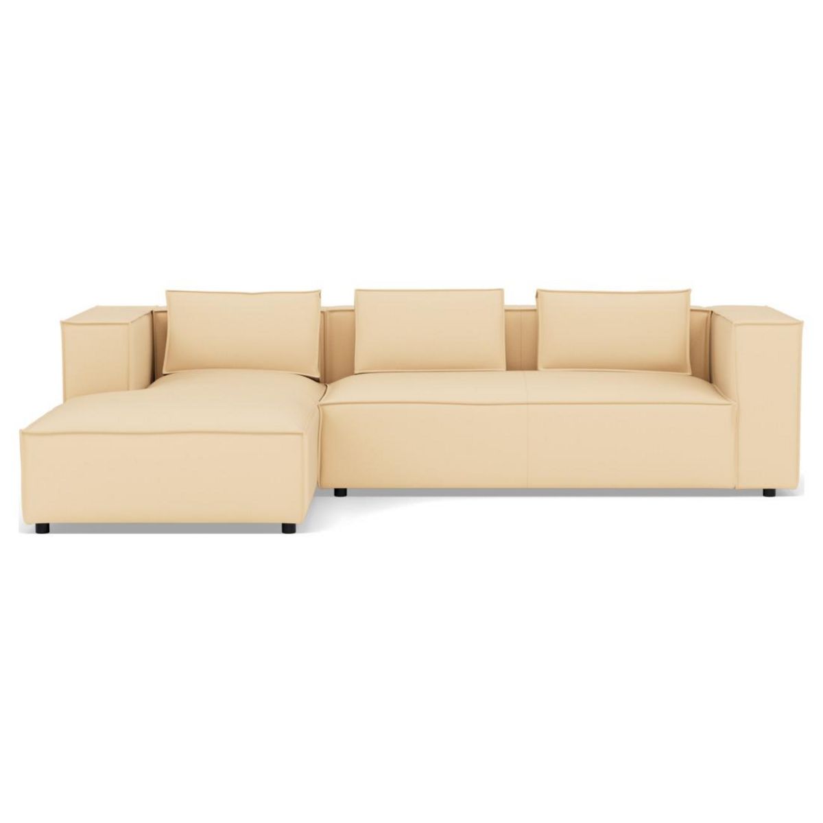 LISA DESIGN Stella - canapé d'angle gauche 4 places en simili