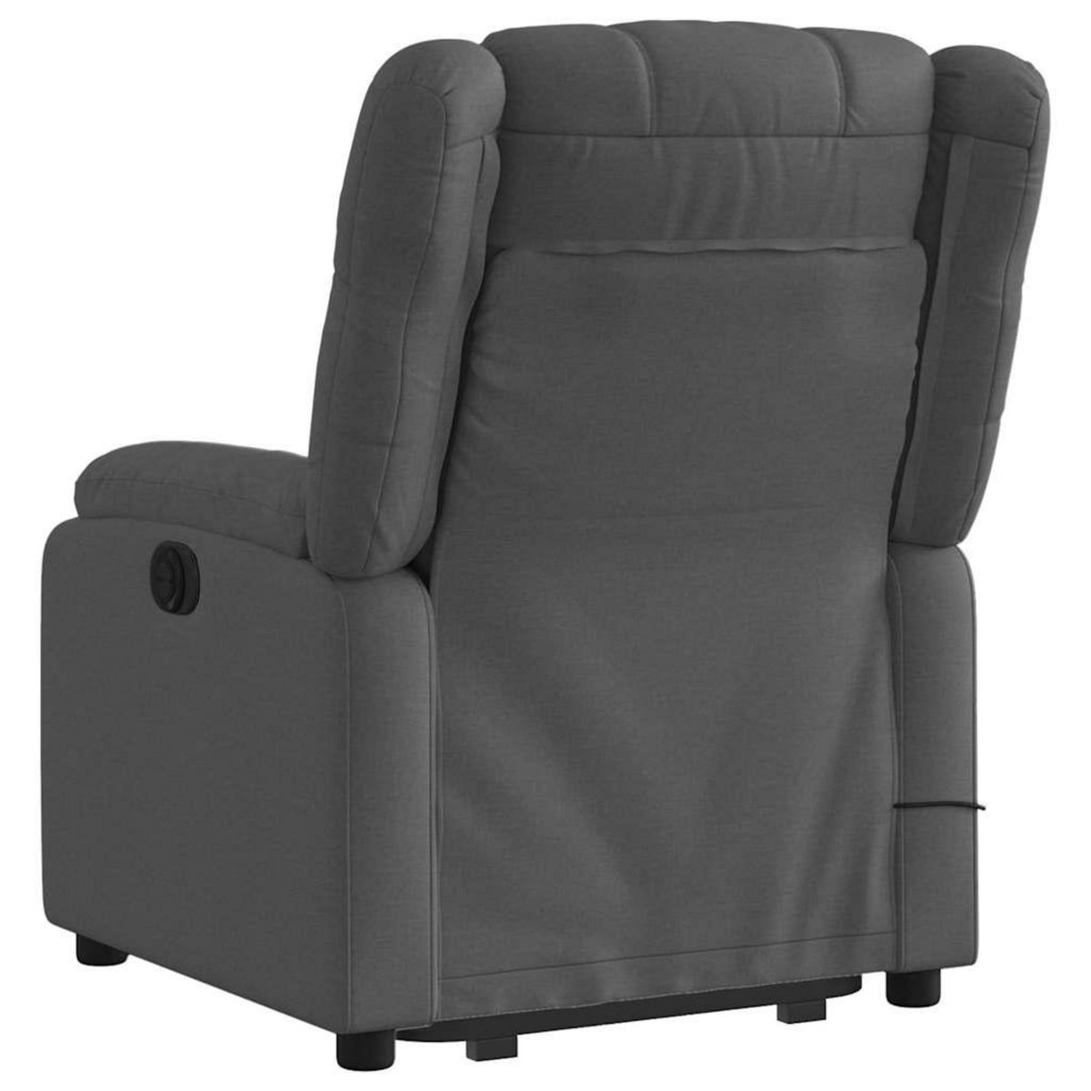 VIDAXL Fauteuil de massage inclinable Gris fonce Tissu