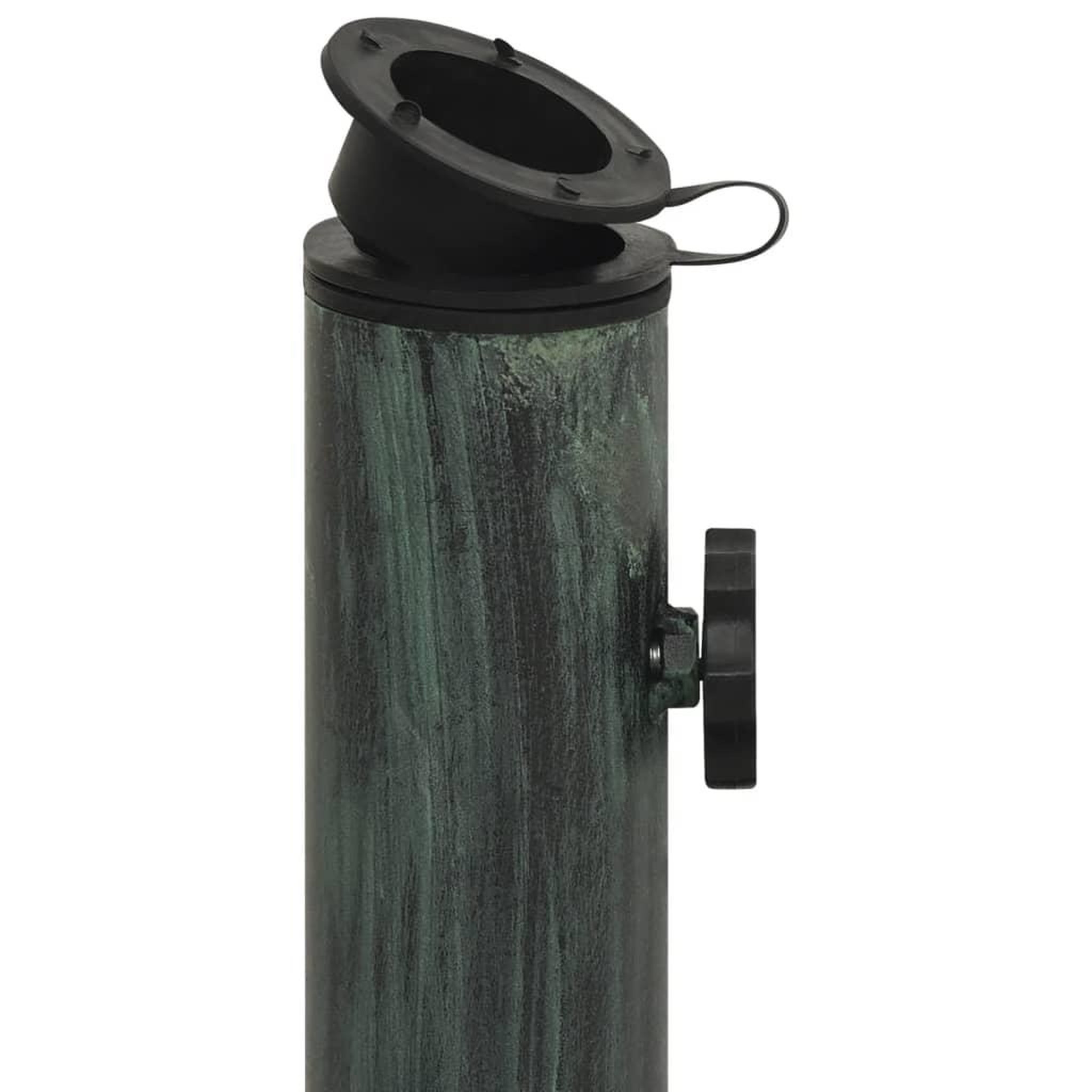 Voir la diapositive 4 : VIDAXL Socle de parasol Vert 44x44x31 cm Fonte