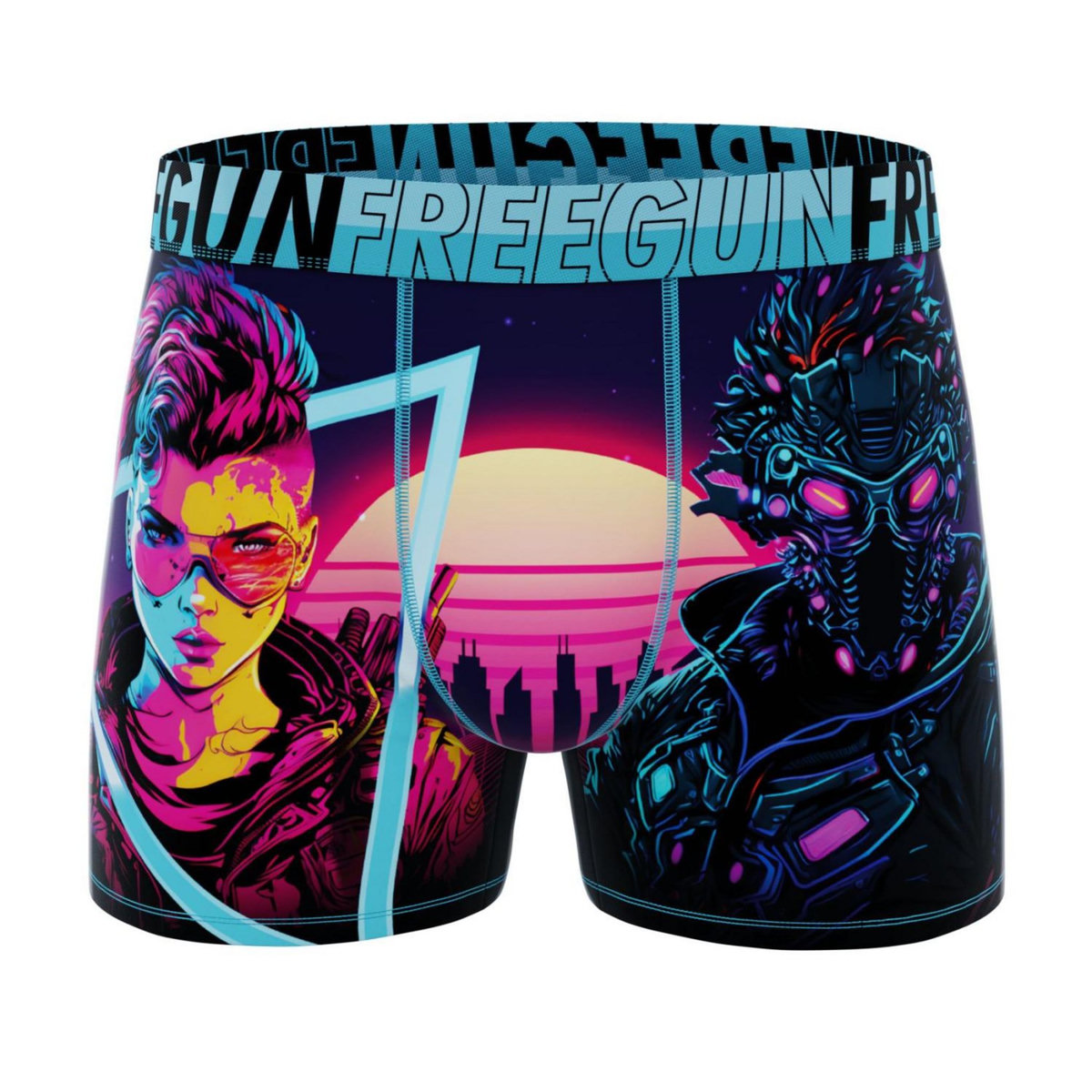 FREEGUN Lot de 3 boxers enfant Cyber