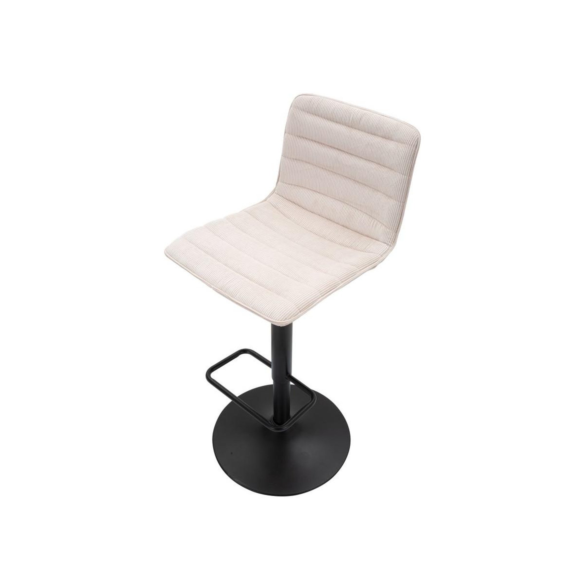 Voir la diapositive 5 : Paris Prix Lot de 2 chaises de bar réglables  destiny  85-107cm noir & blanc