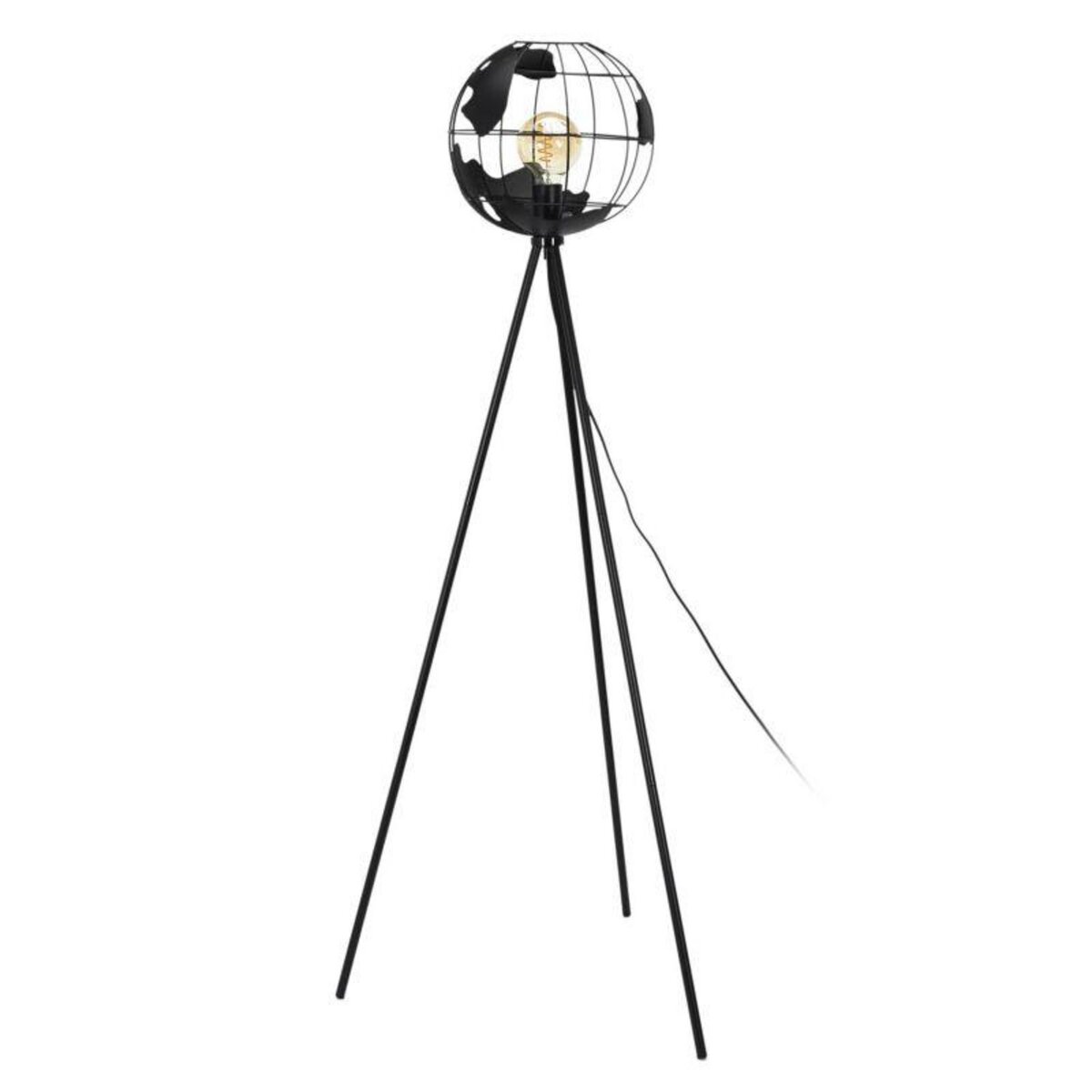 Paris Prix Lampadaire Design en Métal  Globe  158cm Noir