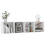 Voir la diapositive 5 : VIDAXL Bibliotheque/Meuble TV Blanc 143x30x36 cm