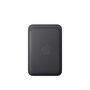 Voir la diapositive 1 : APPLE Porte-cartes MagSafe tissage fin Noir