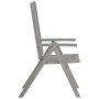 Voir la diapositive 4 : VIDAXL Chaises inclinables de jardin lot de 4 Gris Bois solide acacia