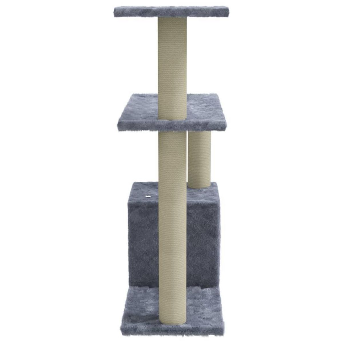 VIDAXL Arbre a chat avec griffoirs en sisal Gris clair 70 cm