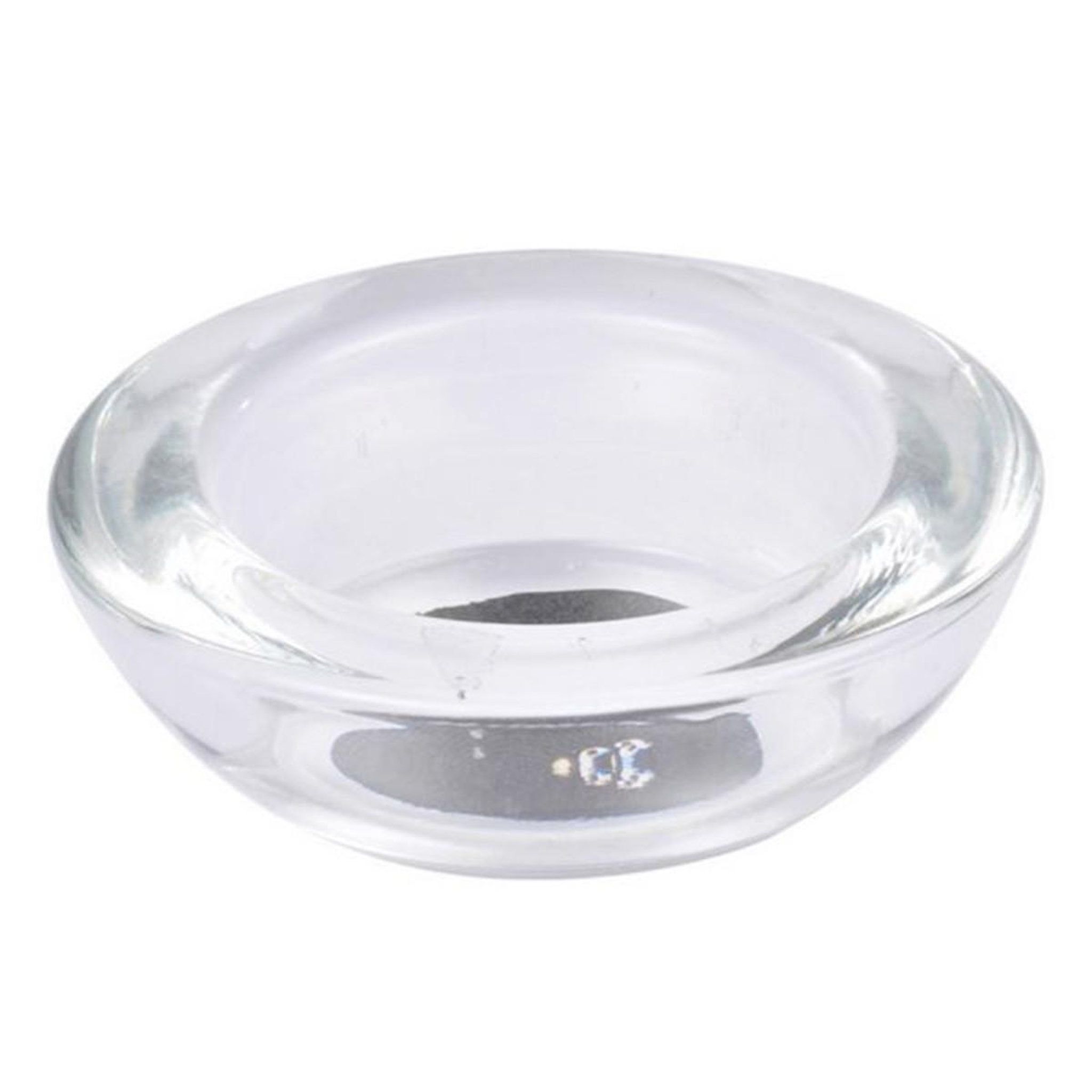 HOMEA Photophore en verre  chauffe-plat  7cm transparent