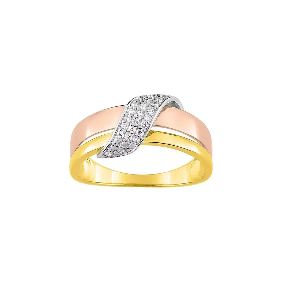 Tousmesbijoux Bague femme Diamant Or 18 Carats pas cher