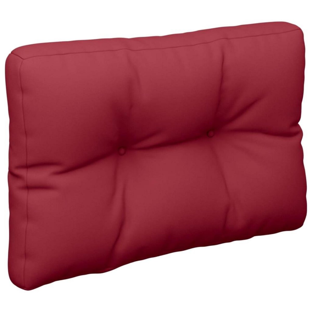 VIDAXL Coussins de palette lot de 2 rouge bordeaux tissu