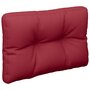 Voir la diapositive 5 : VIDAXL Coussins de palette lot de 2 rouge bordeaux tissu