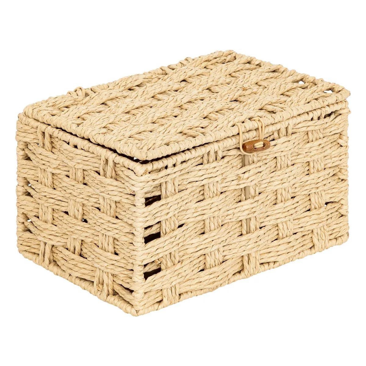 ATMOSPHERA Lot de 3 Boîtes Déco  Elio  27cm Naturel