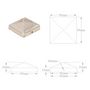 Voir la diapositive 6 : VIDAXL Bouchons de poteau de cloture pyramidaux 6 pcs Inox 91x91 mm