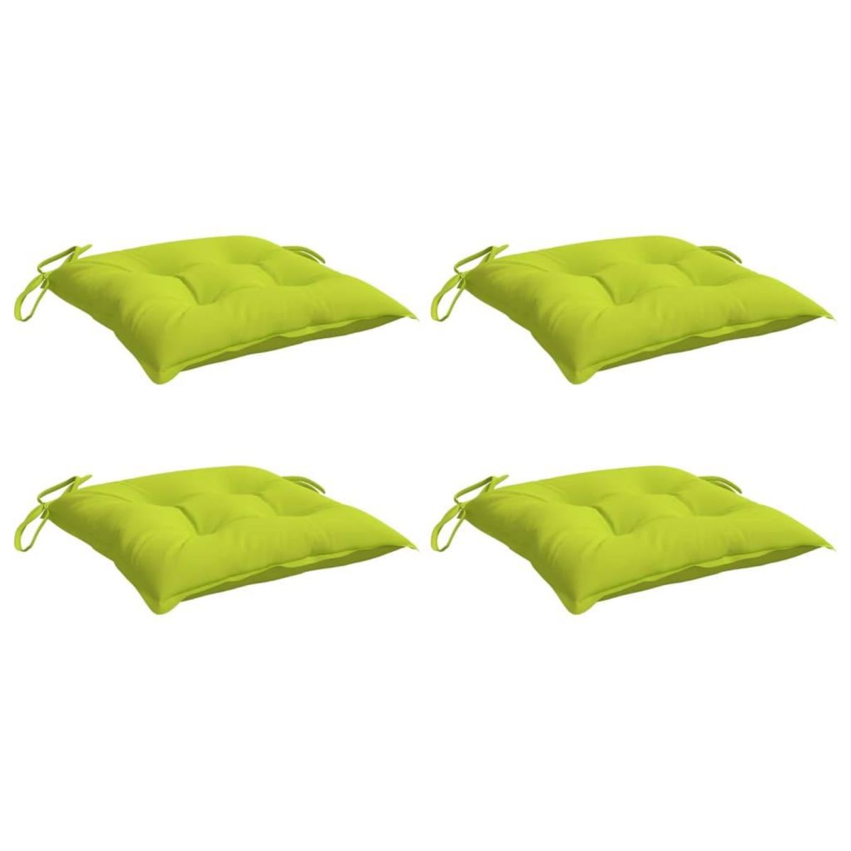 VIDAXL Coussins de palette lot de 4 vert brillant 50x50x7 cm