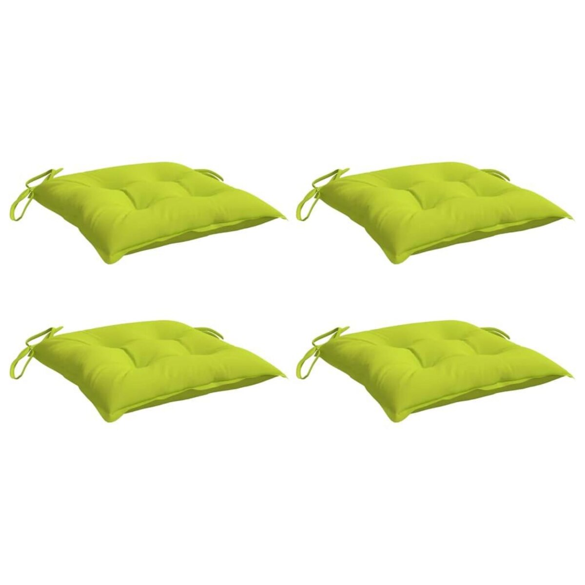 VIDAXL Coussins de palette lot de 4 vert brillant 50x50x7 cm