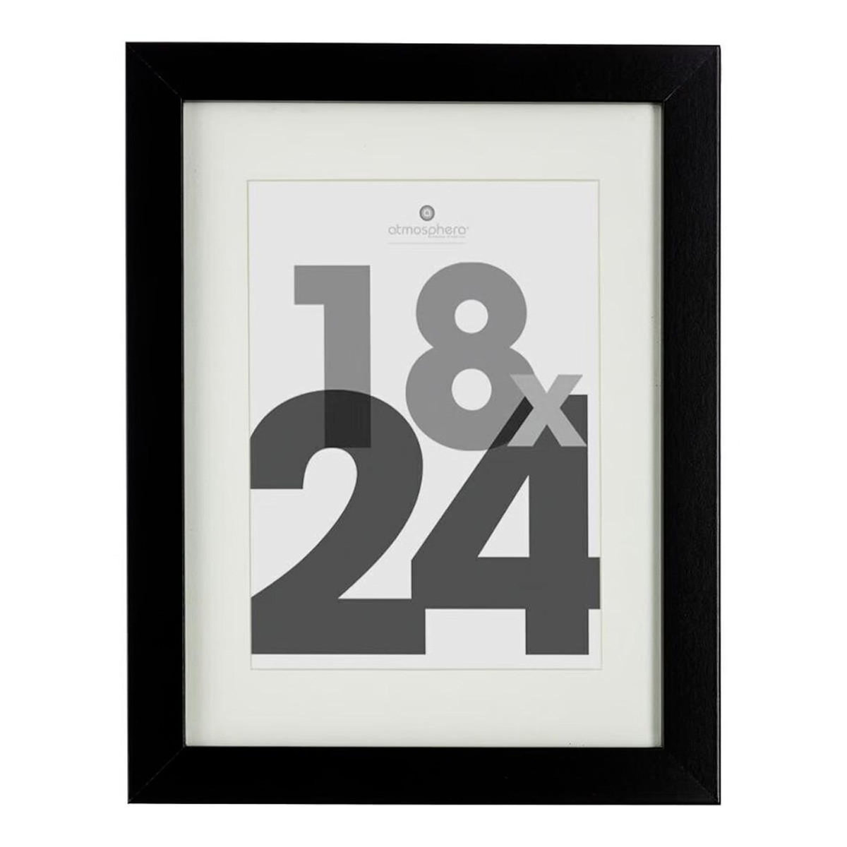 ATMOSPHERA Cadre Photo Bois  Eva  18x24cm Noir