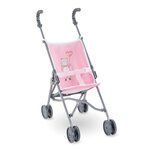 Corolle Poussette Canne Rose pour poupon 36/42/52 cm