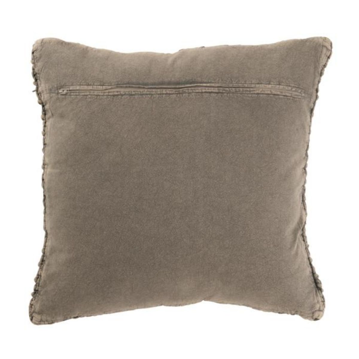 Paris Prix Coussin en Tricot Tressé  Helena  50x50cm Gris