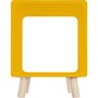 ATMOSPHERA 2 Tables de chevet Moderne - L. 35 x l. 35 cm - Jaune moutarde