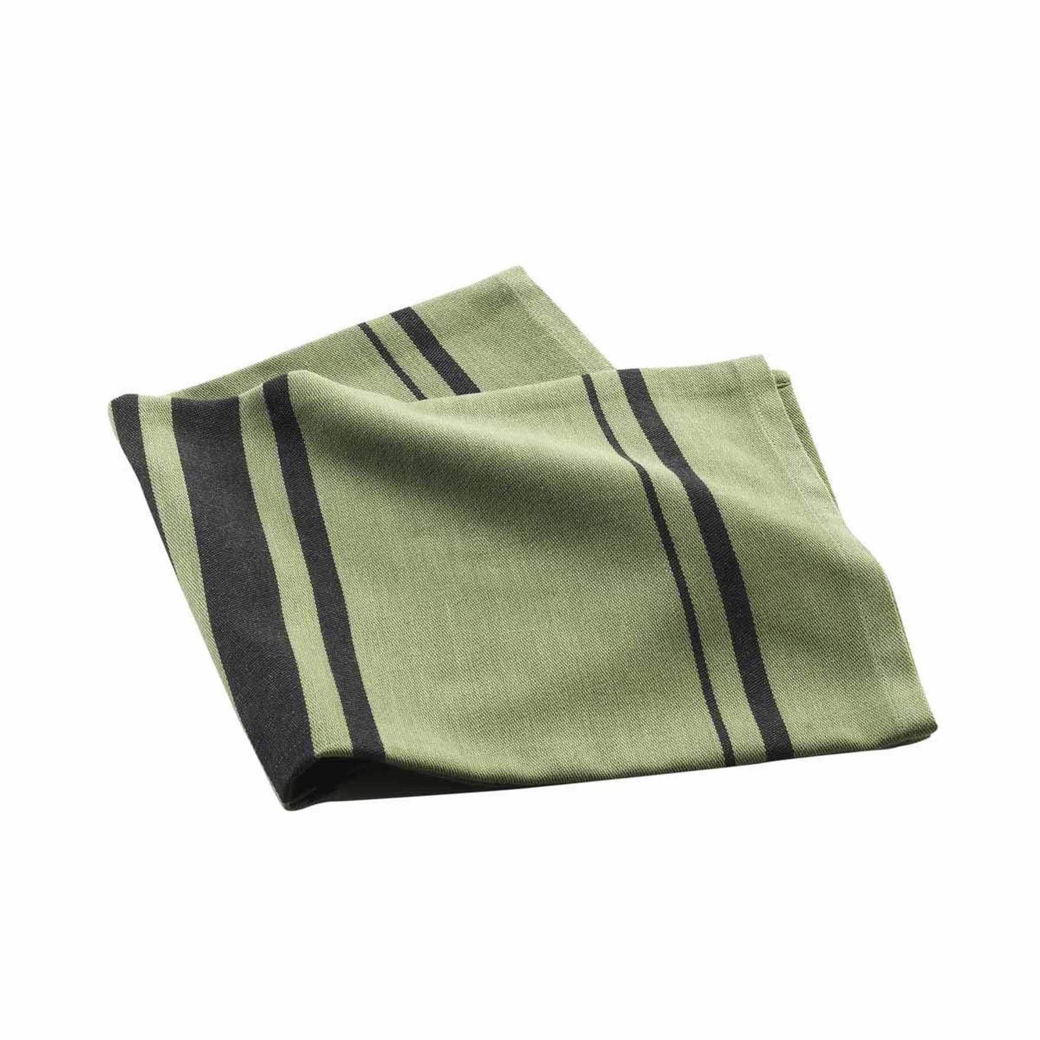 Douceur d'Intérieur Torchon en coton tissé  comptoir  50x70cm kaki