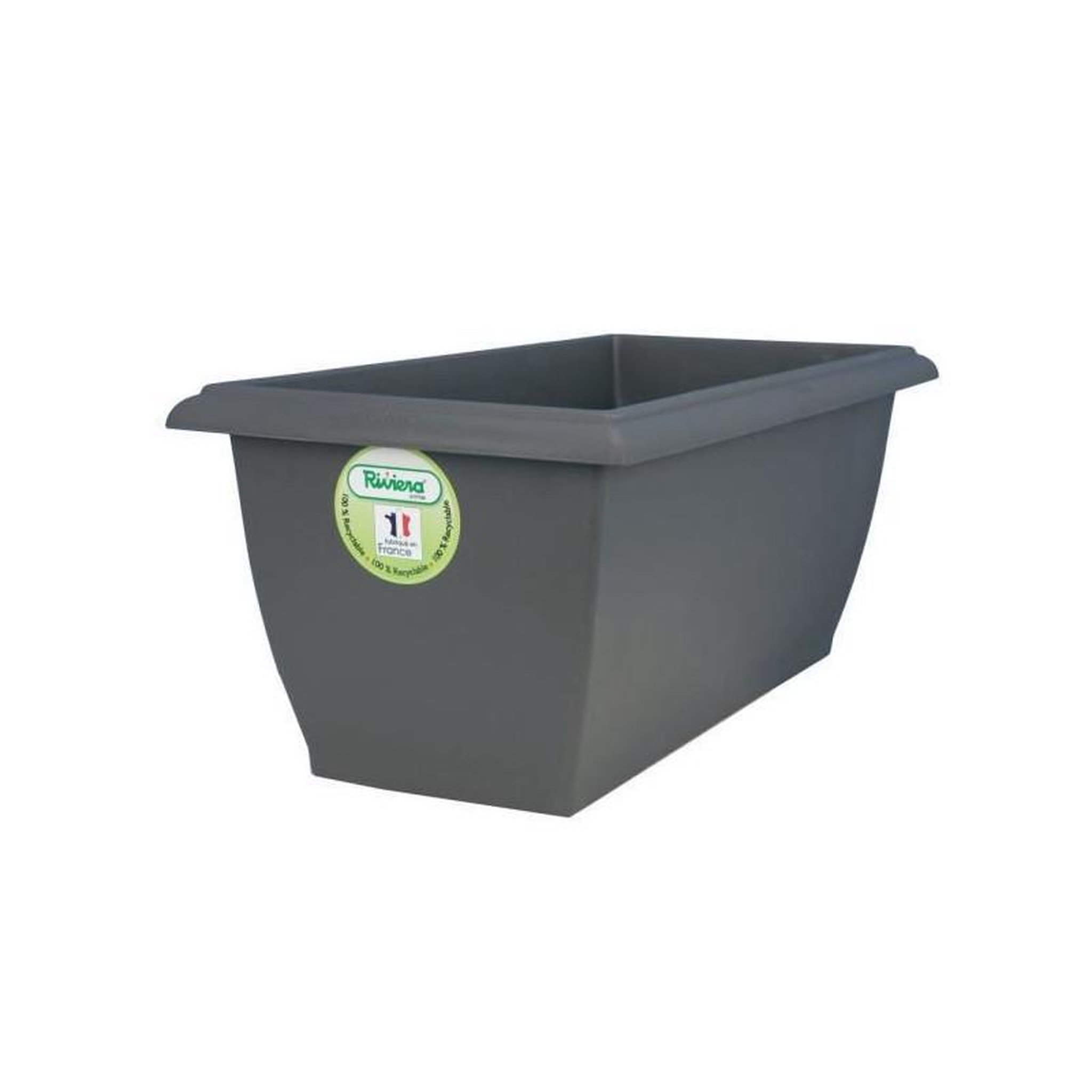 Riviera RIVIERA Jardiniere  Evolution - 80 x 40 x H 32 cm - 64 L - Gris