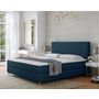 Voir la diapositive 1 : BEST MOBILIER Rafaela - lit boxspring - 160x200 - coffres et surmatelas inclus - en velours