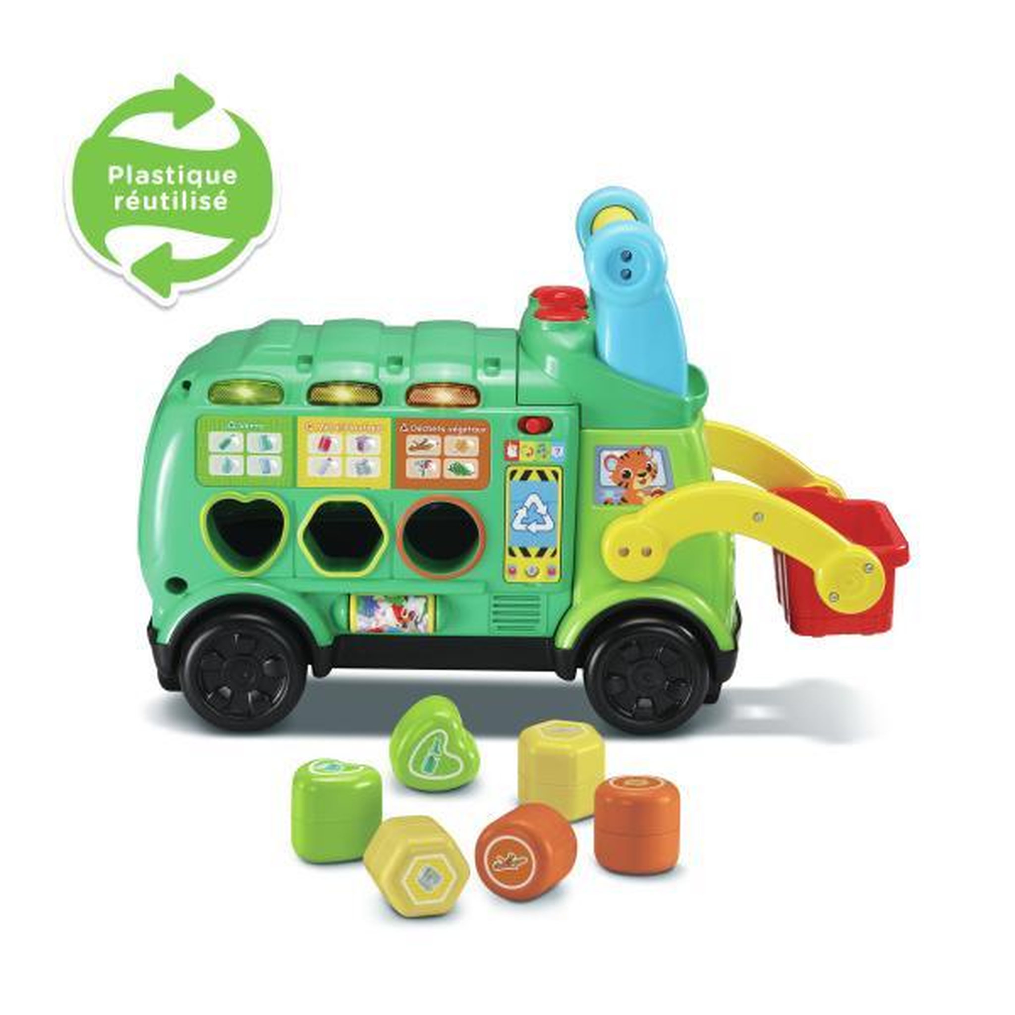 Voir la diapositive 2 : VTECH BABY VTECH BABY - Porteur Maxi Camion Poubelle Recyclo'Formes