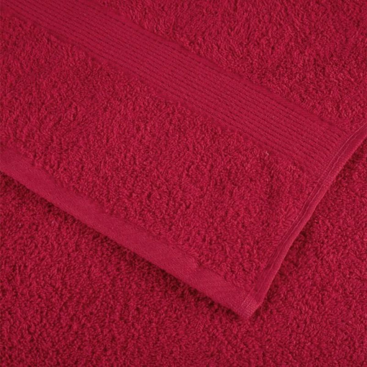 VIDAXL Serviettes de sauna de qualité supérieure SOLUND 10 pcs rouge