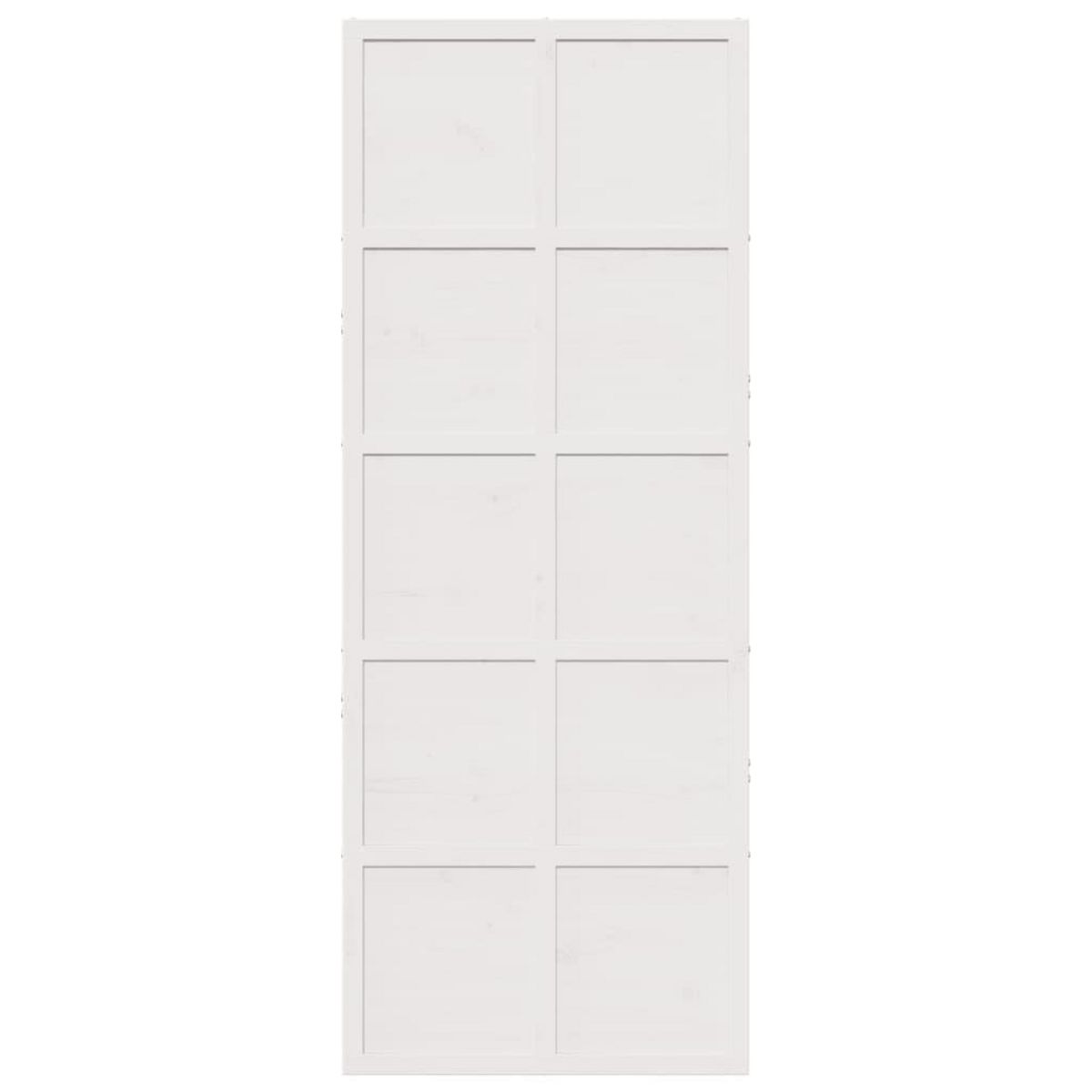 VIDAXL Porte de grange blanc 80x208 cm bois massif de pin