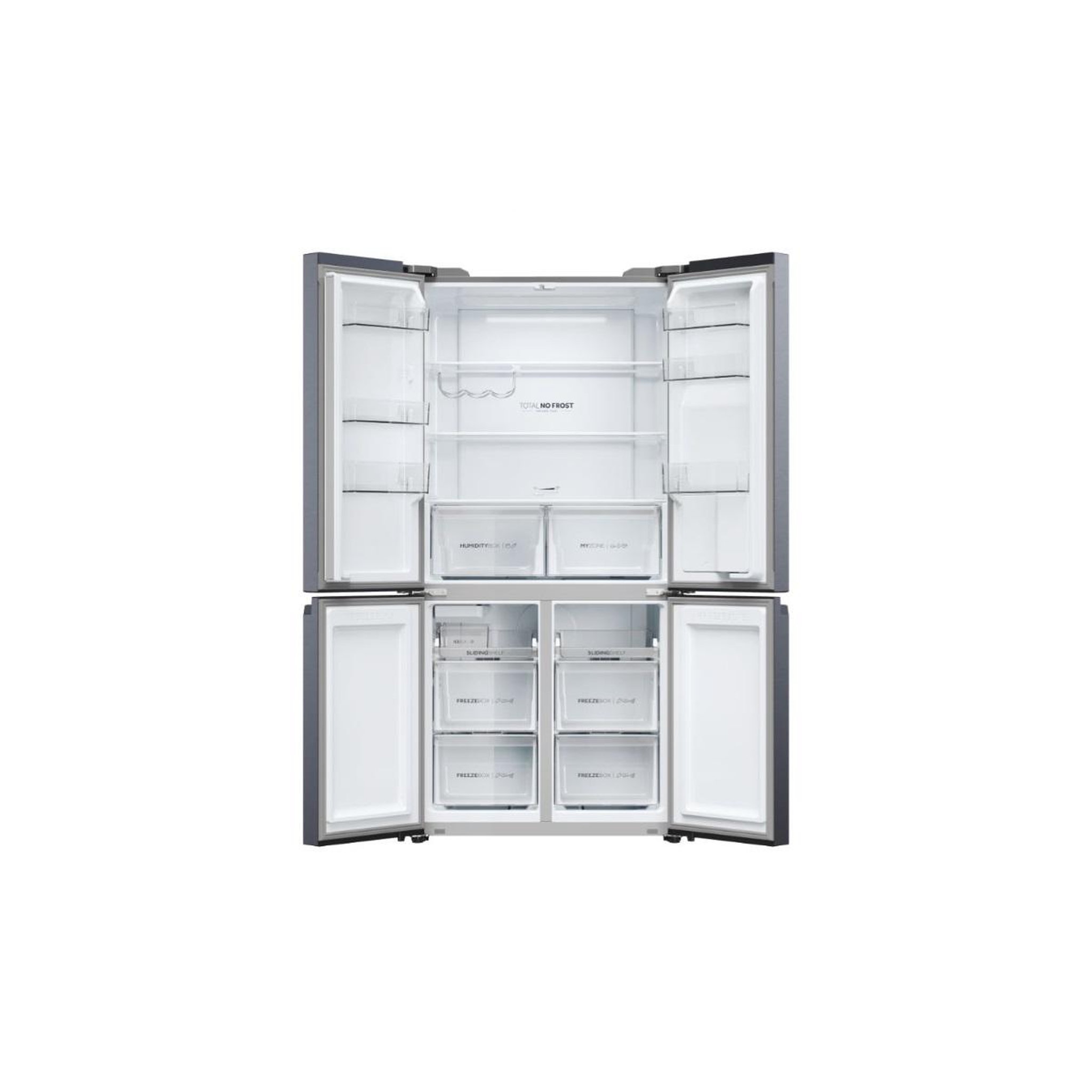 Voir la diapositive 4 : HAIER Réfrigérateur américain 90.8cm 525l noir brassé - hcr5919ehmb