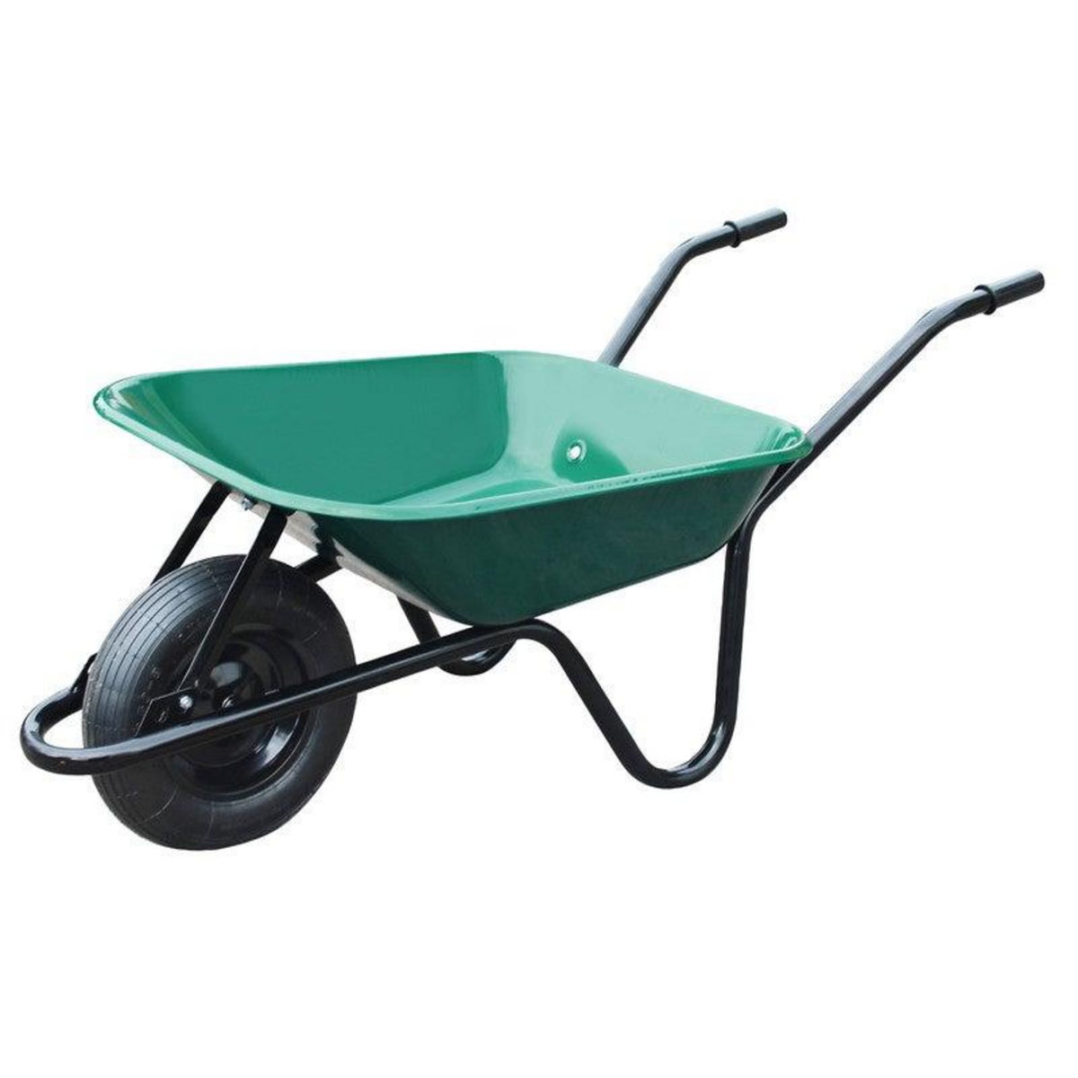 Altrad Brouette roue gonflée en acier A4140GF3801, ALTRAD, 100 L vert