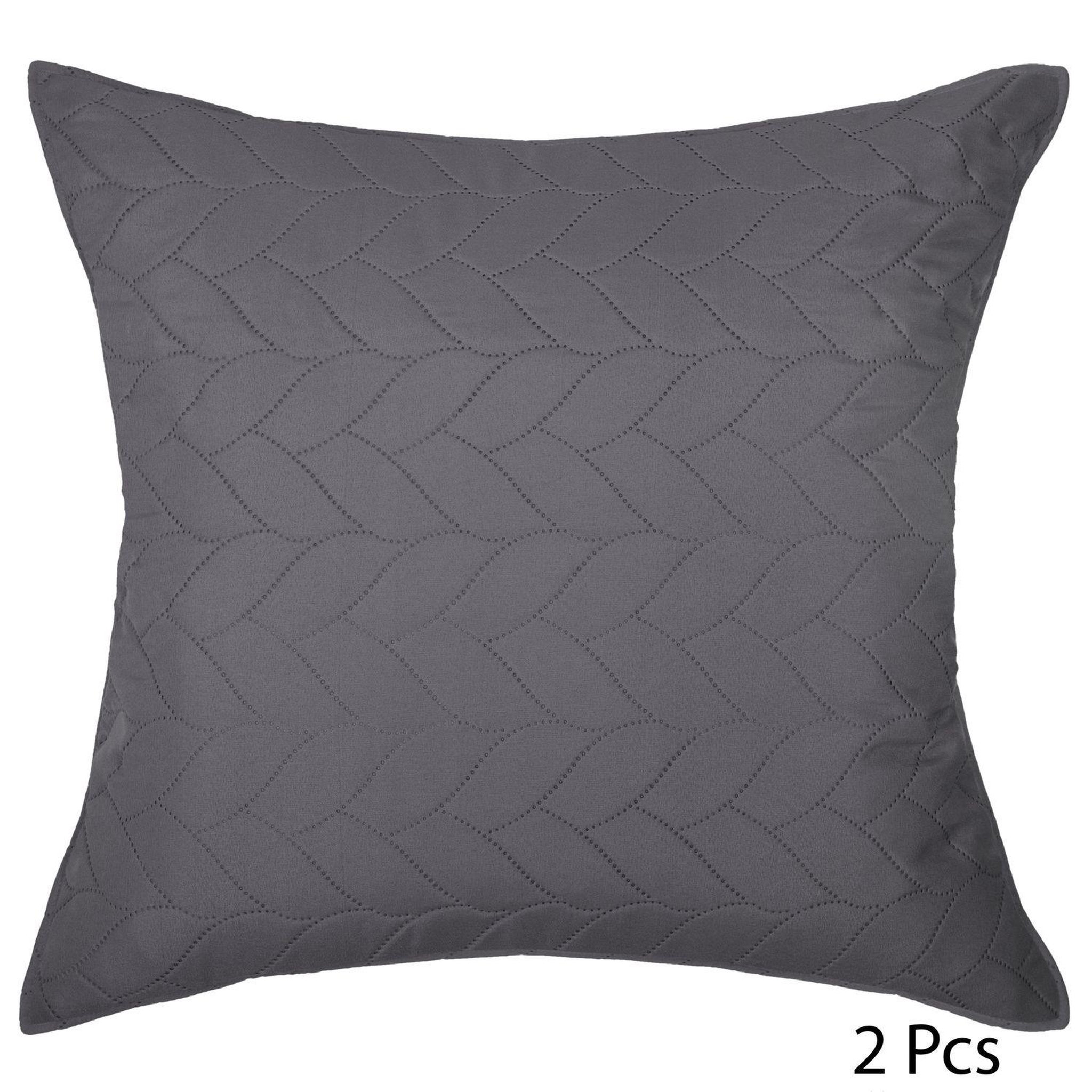 Voir la diapositive 4 : ATMOSPHERA Dessus de lit avec 2 taies d'oreillers tressés en polyester
