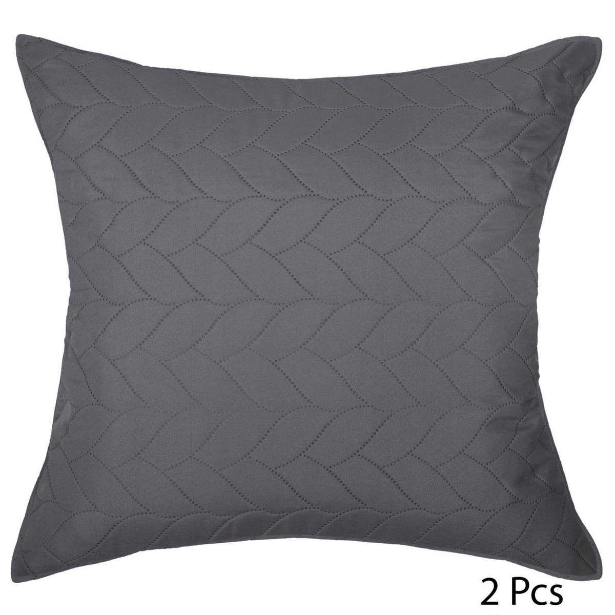 ATMOSPHERA Dessus de lit avec 2 taies d'oreillers tressés en polyester